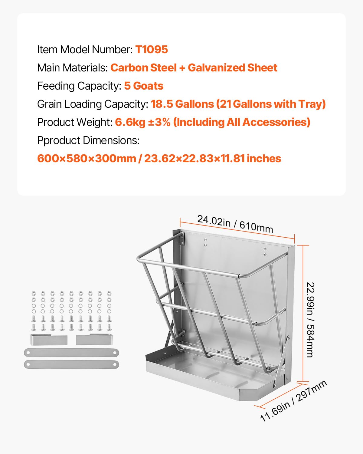 VEVOR heavy-duty galvanized steel panel resists rust in outdoor barns