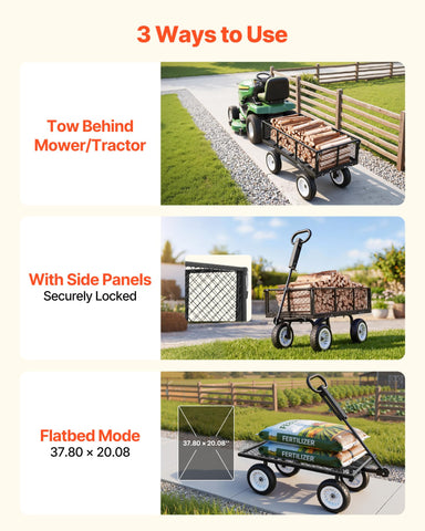 VEVOR heavy-duty steel frame resists rust for outdoor use