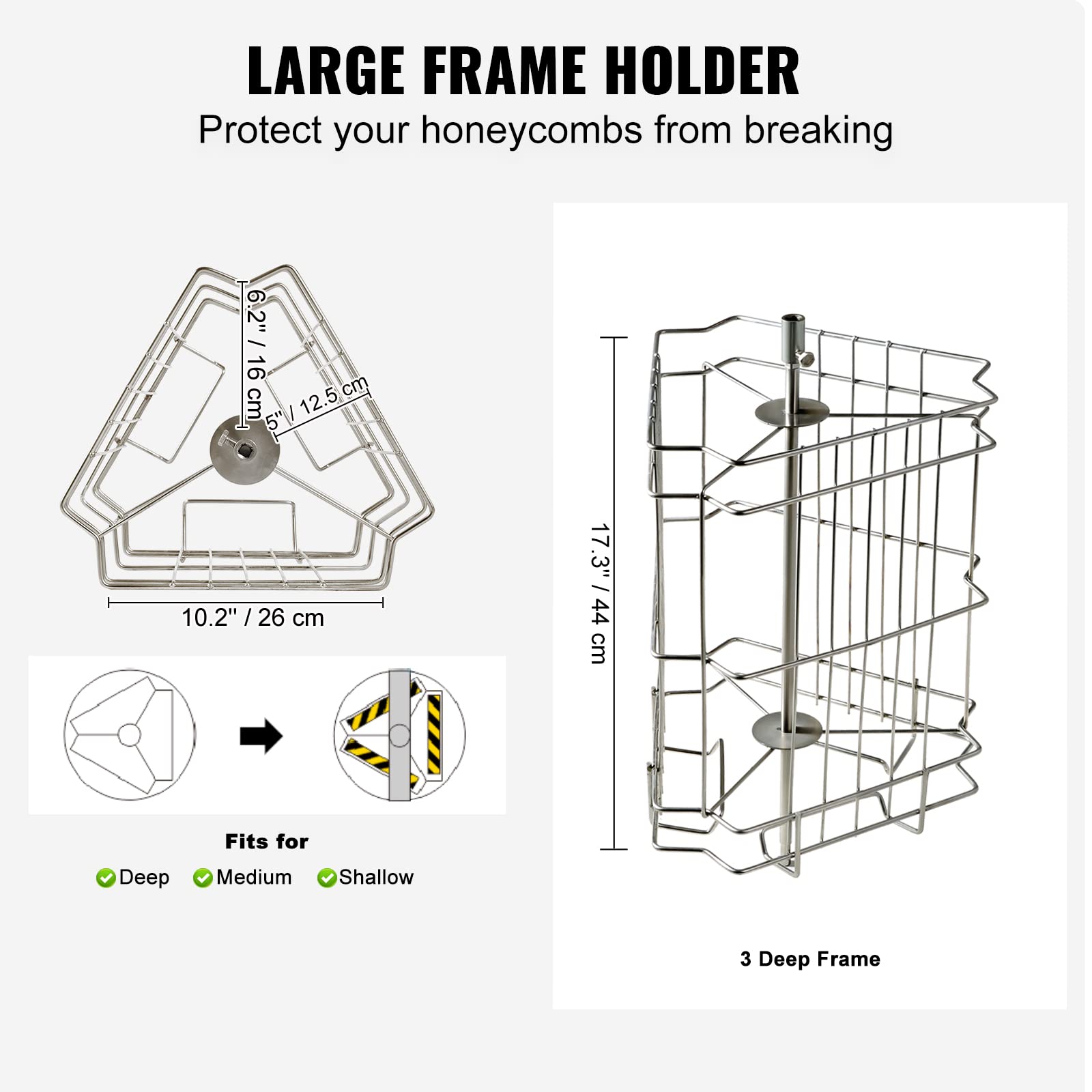 VEVOR height-adjustable stand keeps the extractor at a comfortable working height.