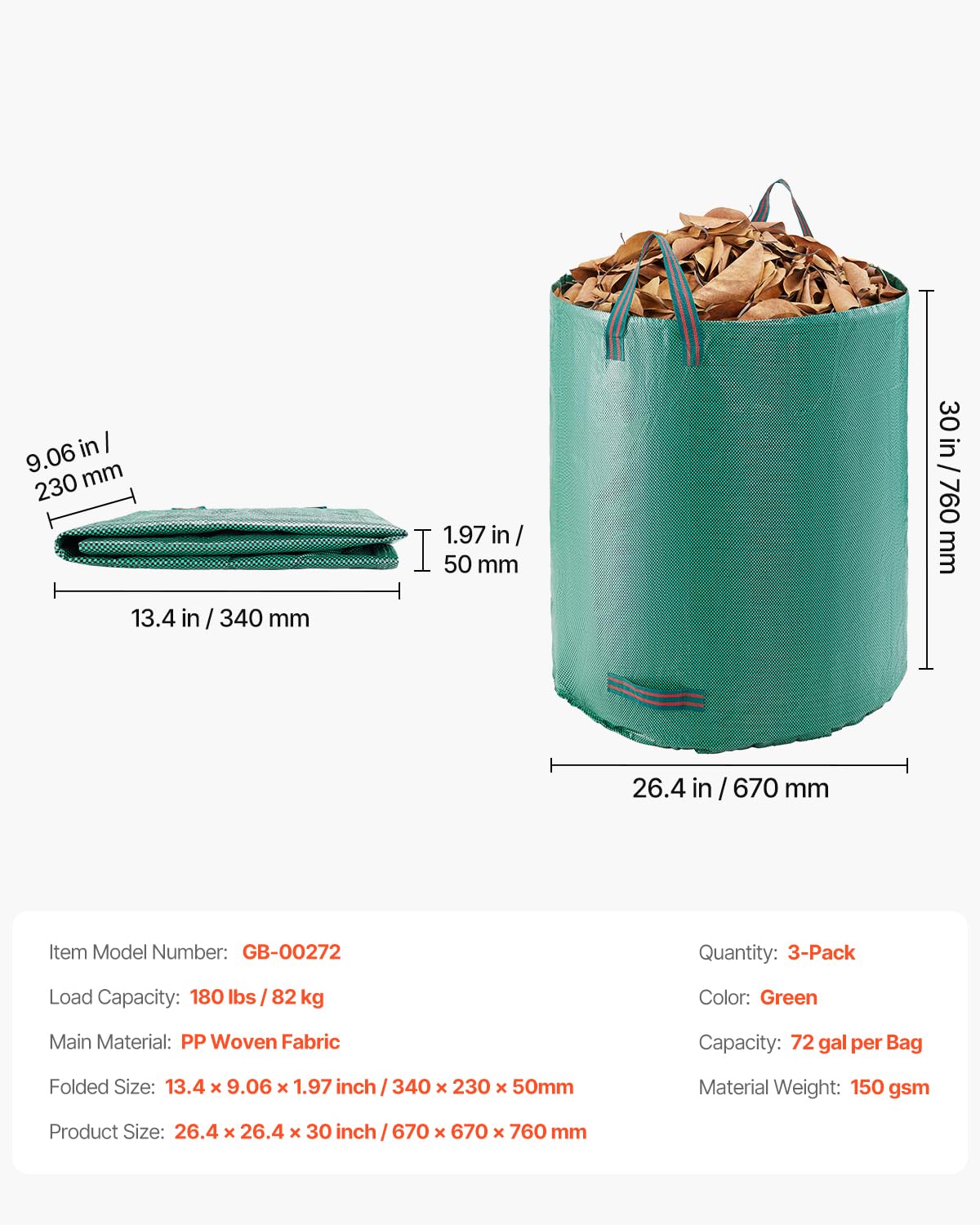 VEVOR high-strength PP woven fabric resists moisture and punctures.