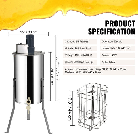 VEVOR 140W motor delivers quick, smooth extraction