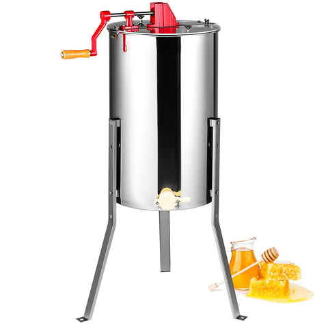 VEVOR honey extractor 2-4 frame drum assembly in stainless steel for efficient harvest