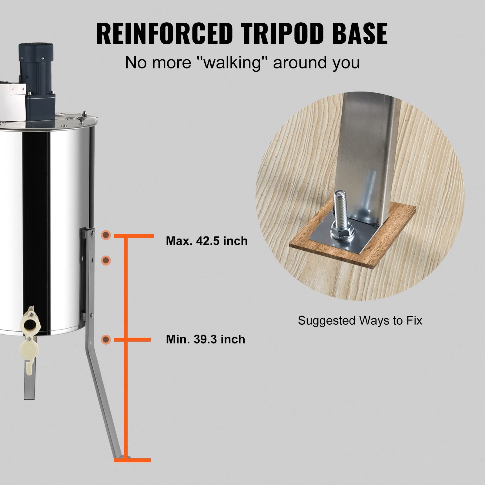 VEVOR deep-frame compatibility for efficient loading of deep frames