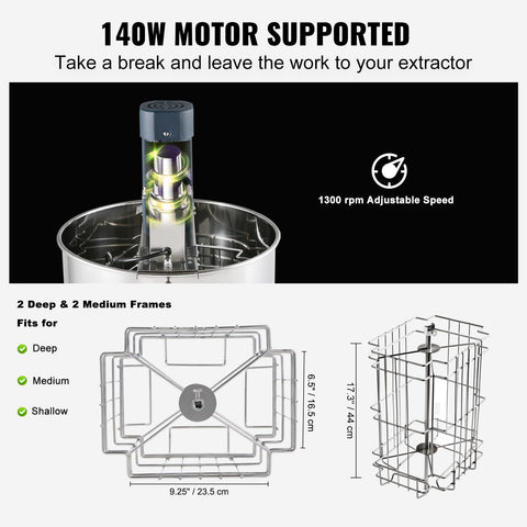 VEVOR stainless steel drum keeps honey clean and rust-free