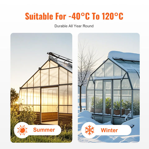 VEVOR honeycomb-structure panel resists hail and impacts for lasting greenhouse protection