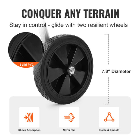 VEVOR hose reel cart 175 ft capacity showcases expansive reach for garden tasks.
