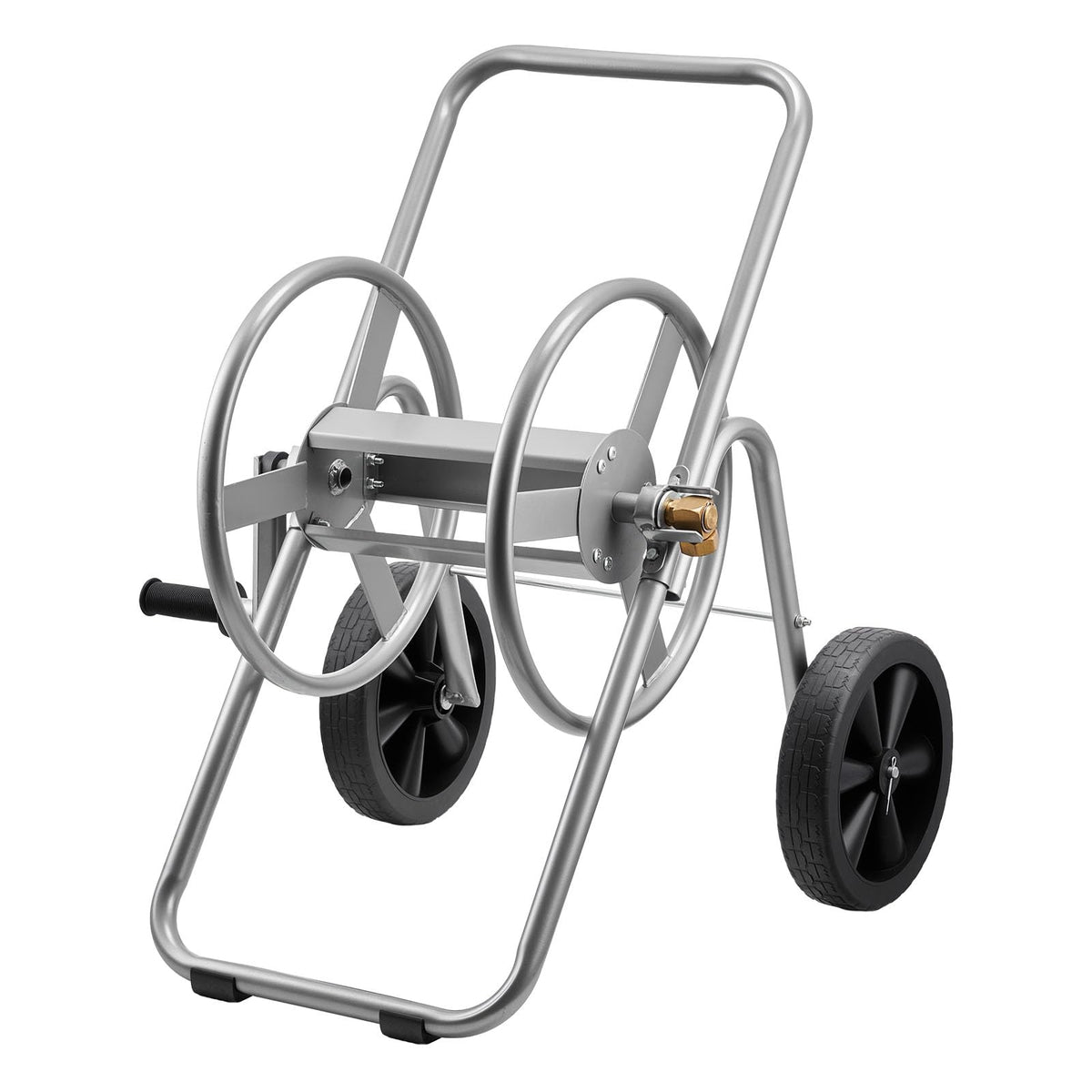 VEVOR hose reel cart with large reel design for quick loading and tidy storage.