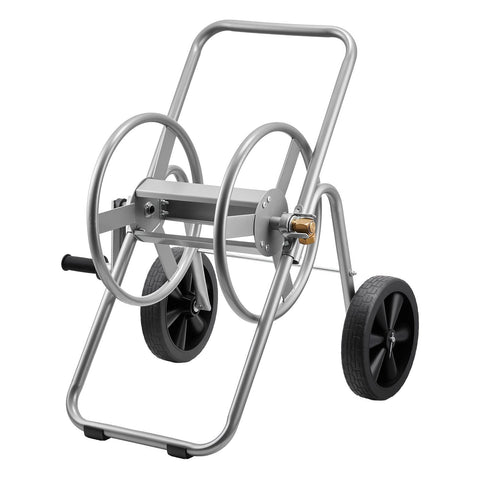 VEVOR hose reel cart with large reel design for quick loading and tidy storage.
