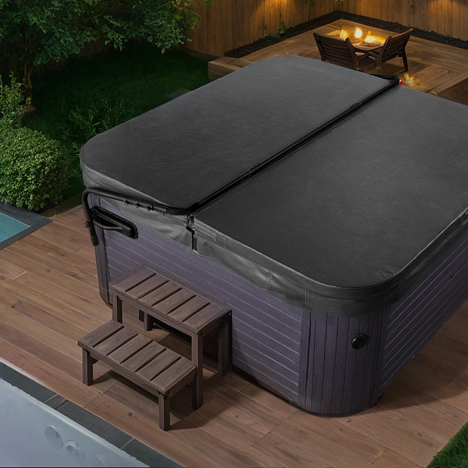 VEVOR back clearance of 21 inches ensures smooth lid movement.