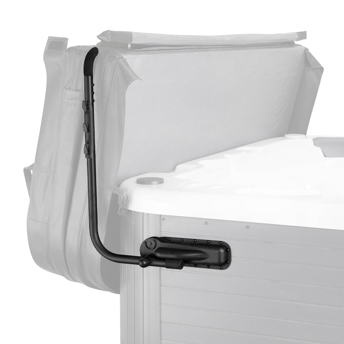 VEVOR hot tub cover lift with top-side installation for easy lid access.