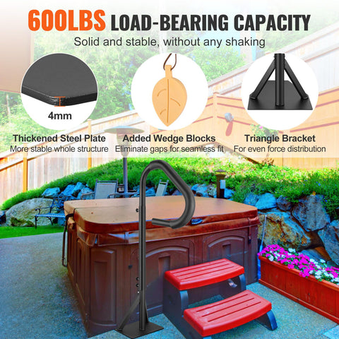 VEVOR under-mount base provides secure mounting for indoor or outdoor spas.