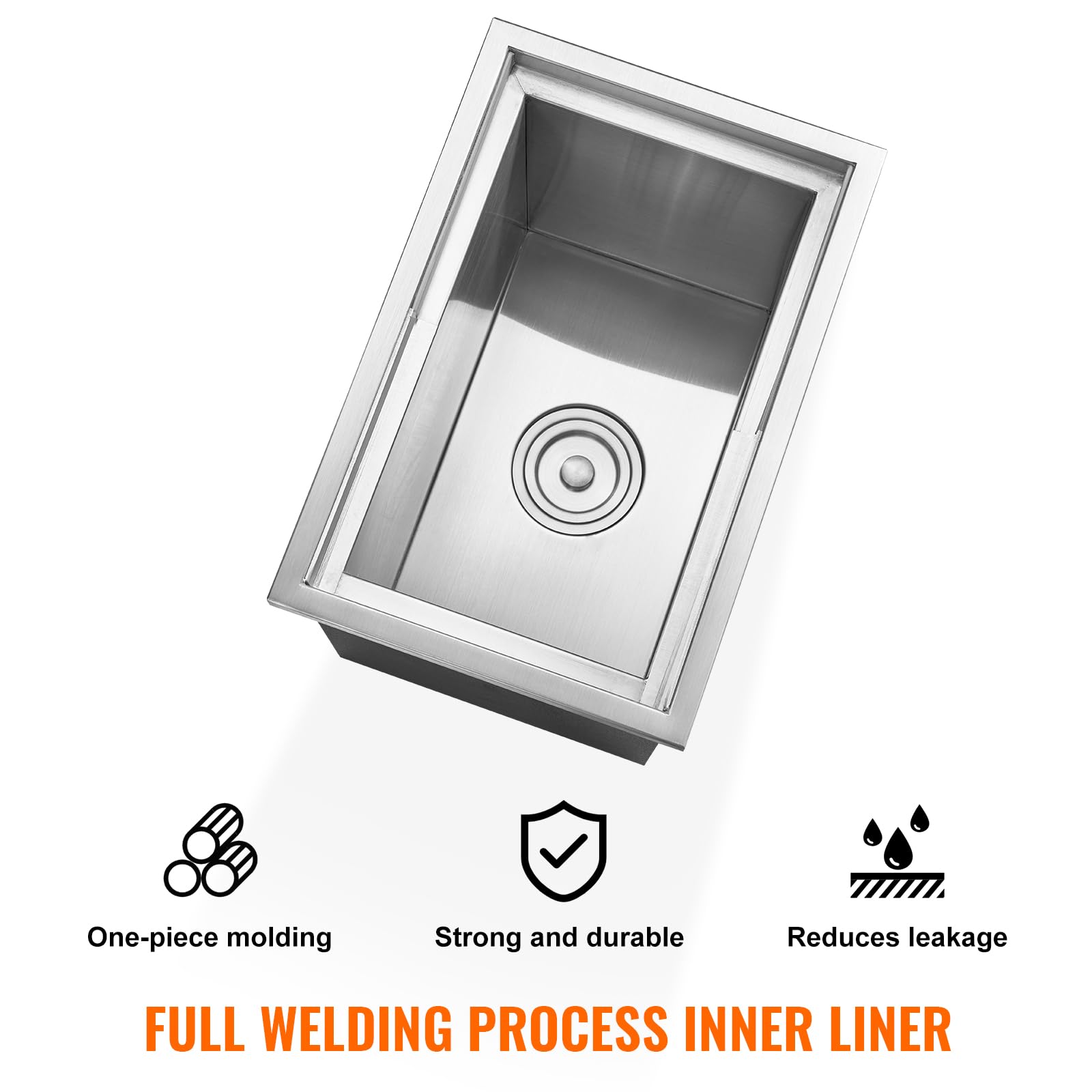 VEVOR exterior SUS201 steel provides rust resistance for outdoor use