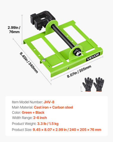 VEVOR indoor outdoor milling kit supports cedar, oak, walnut milling.
