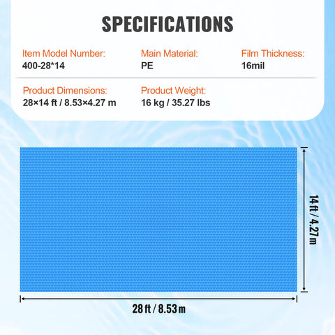 VEVOR compatible with inground and above-ground pools for versatile use.