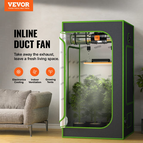VEVOR inline duct fan control panel for precise airflow management.