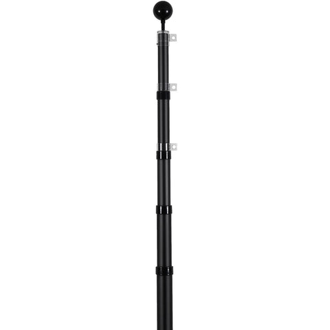 VEVOR flag pole with elegant black finish complements outdoor spaces.