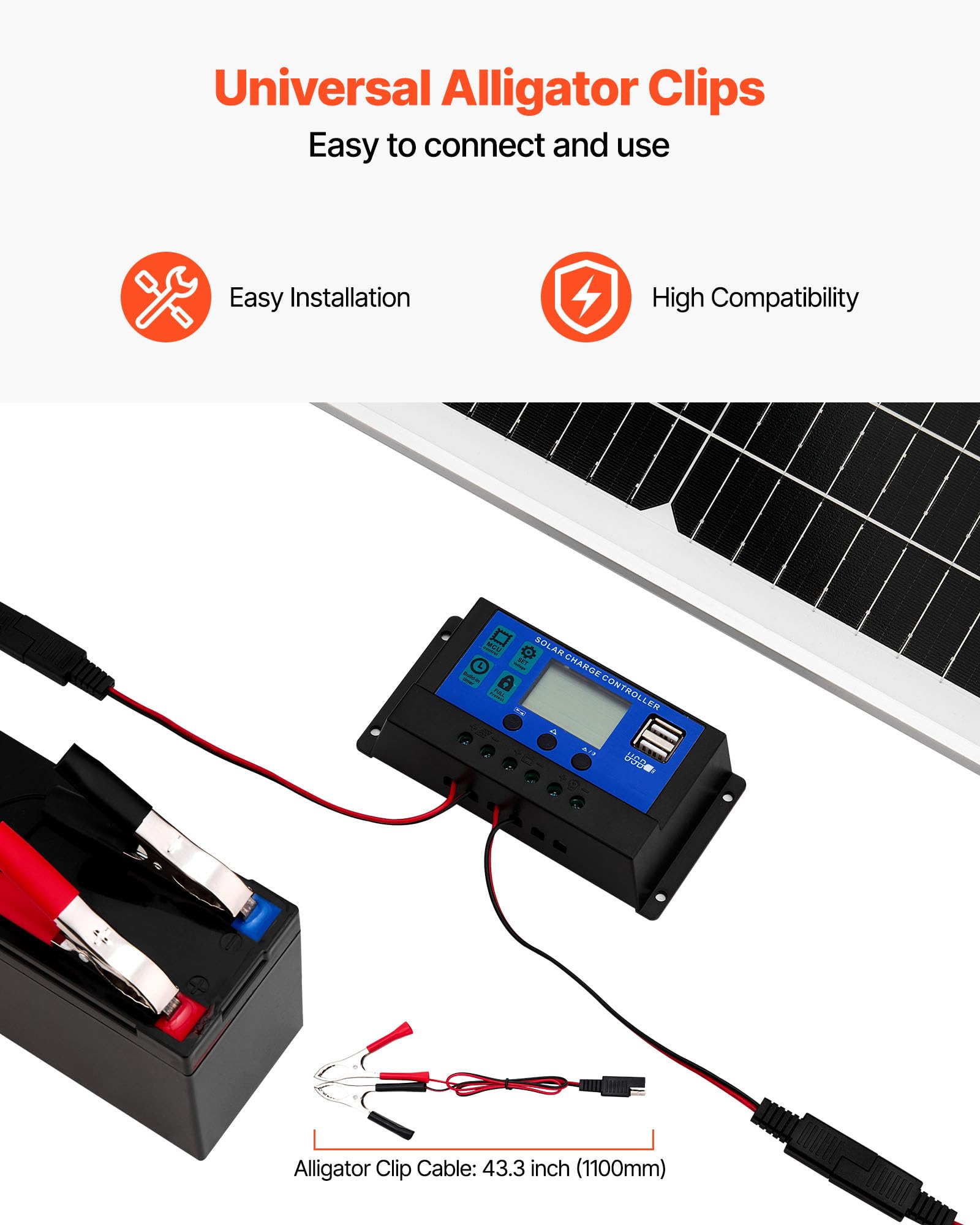VEVOR IP65 waterproof charging kit ready for all-weather use