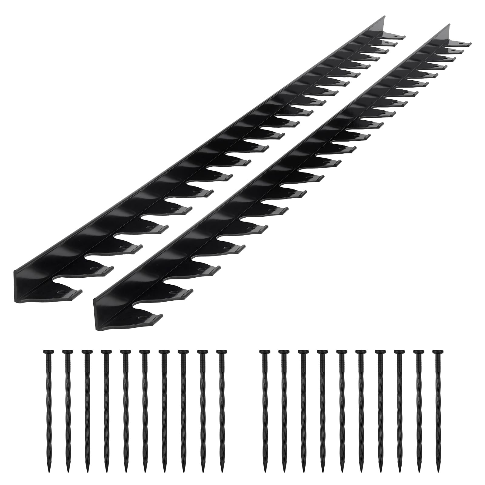 VEVOR landscape edging border kit creates crisp lawn borders for defined garden beds