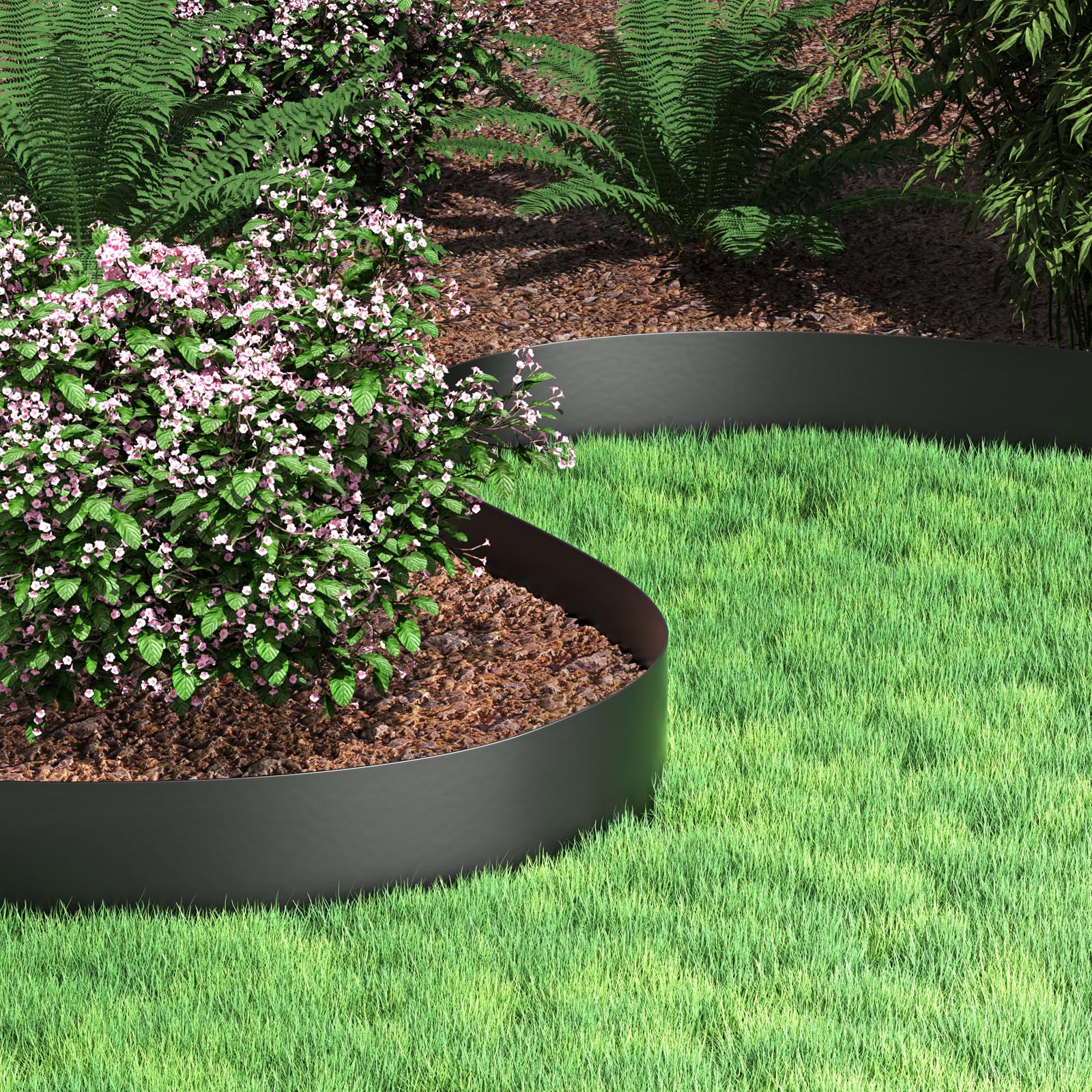 VEVOR root barrier prevents grass roots from invading beds