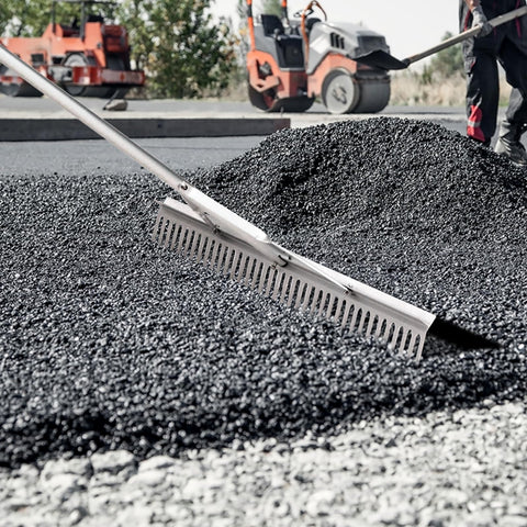 VEVOR landscape rake is waterproof and lightweight for easy handling.