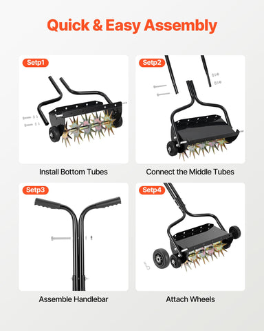 VEVOR bottom tube reinforces stability during tough lawn work