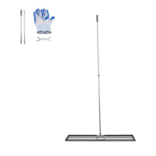 Rust-resistant carbon steel construction of the VEVOR rake supports outdoor tasks