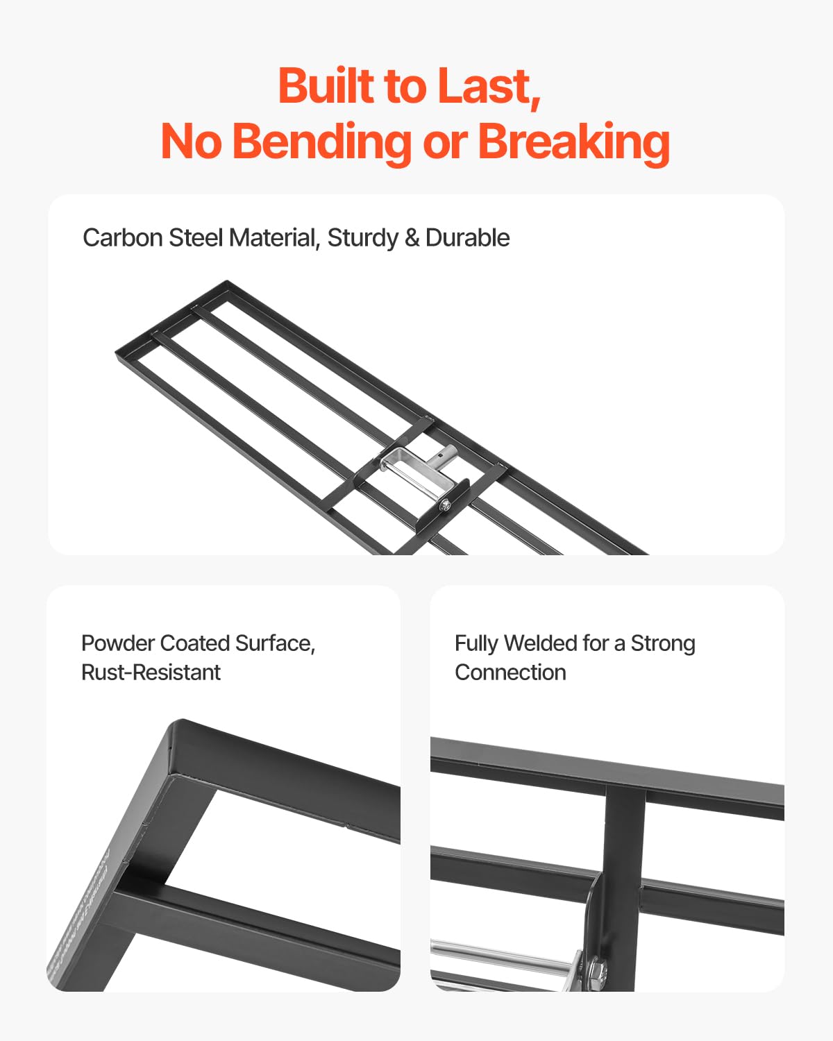 Powder-coated surface on the VEVOR rake withstands outdoor corrosion