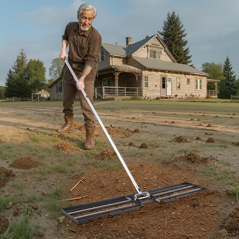 Wide application of the VEVOR rake for lawns, gardens, farms, and golf courses