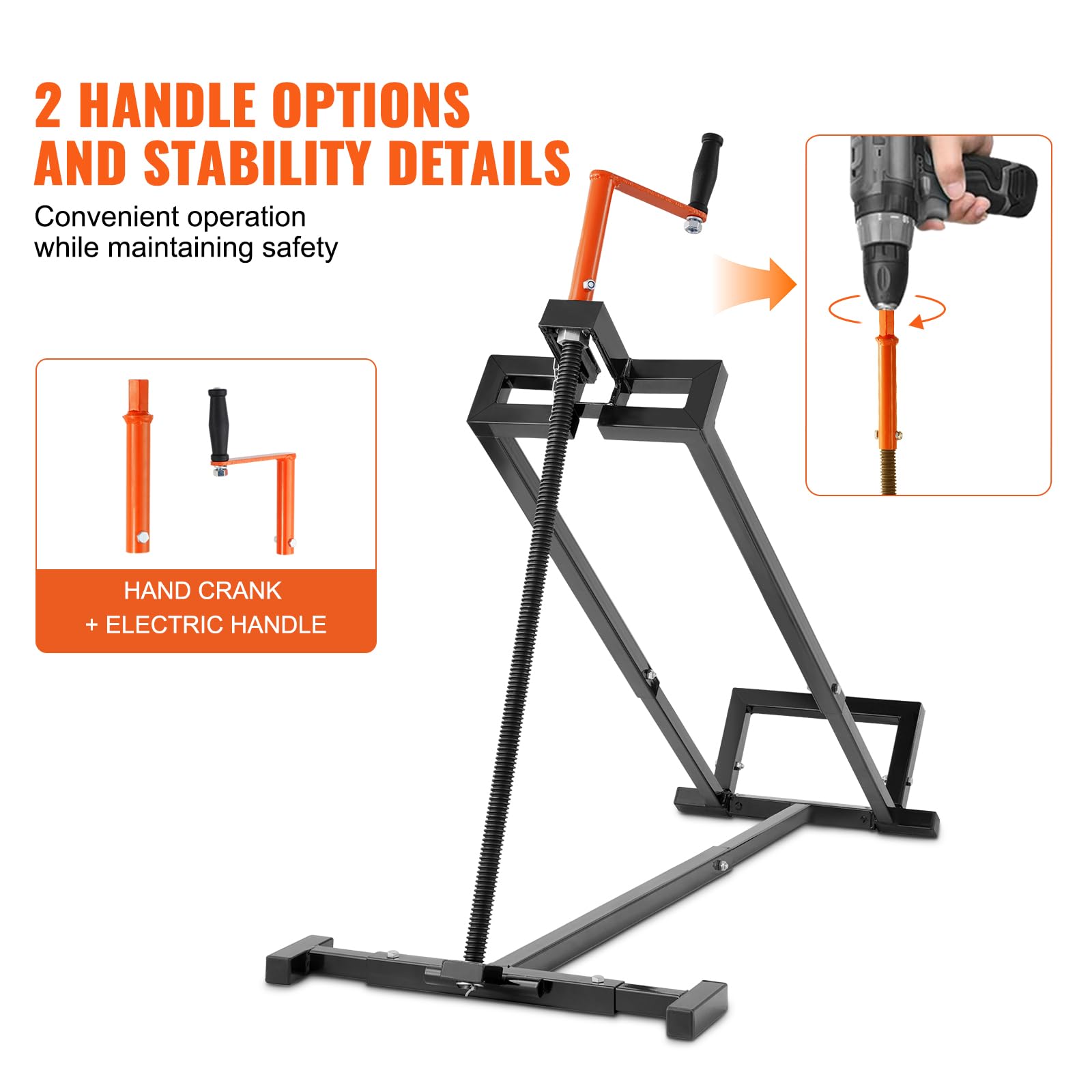 VEVOR Lift operation with crank handle enables easy manual raise