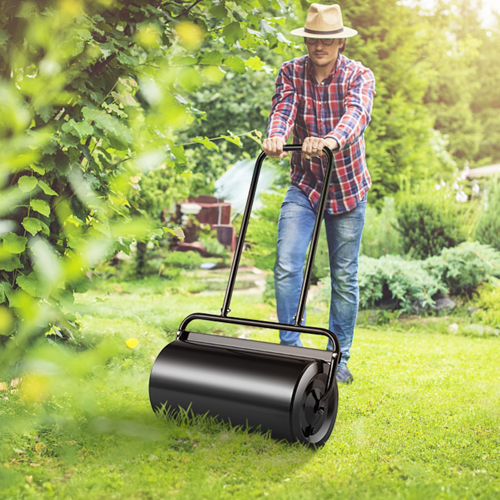 VEVOR lawn roller suitable for lawns, gardens, farms, and parks