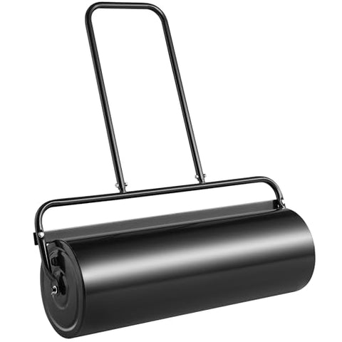 VEVOR Lawn Roller can be stored on a wall for easy organization.