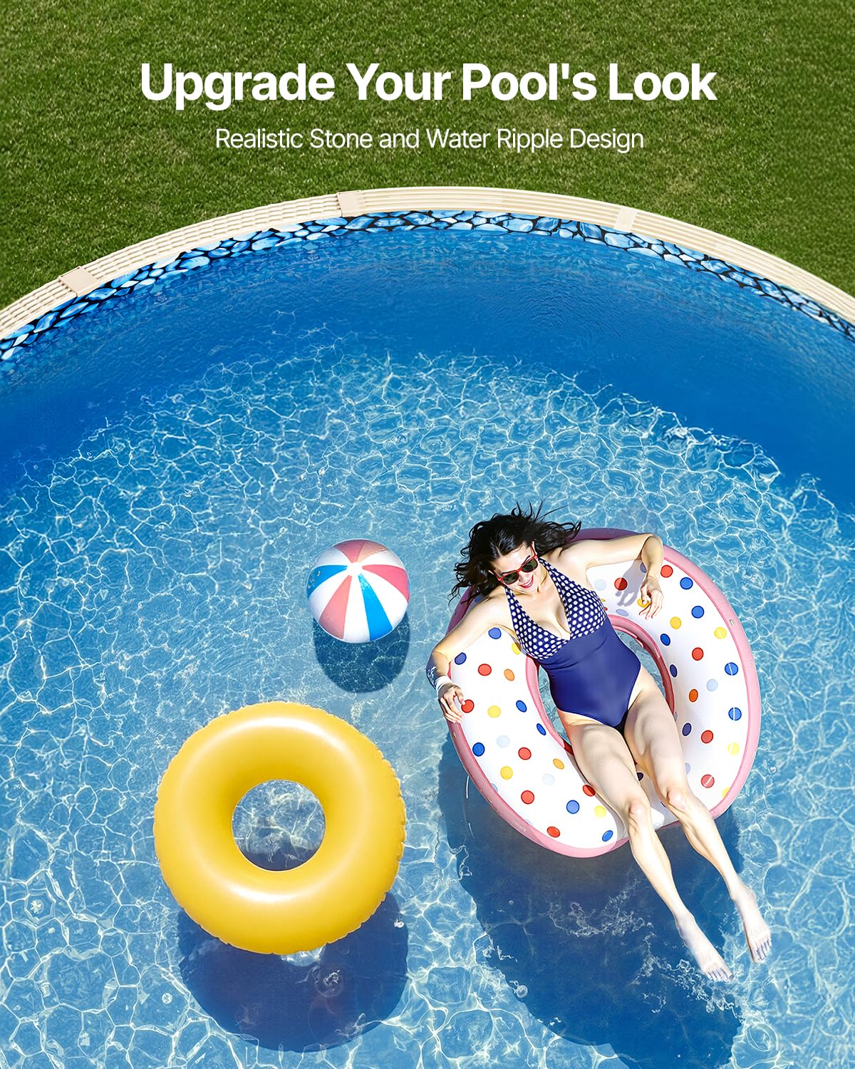 VEVOR leak-proof liner keeps pool water contained