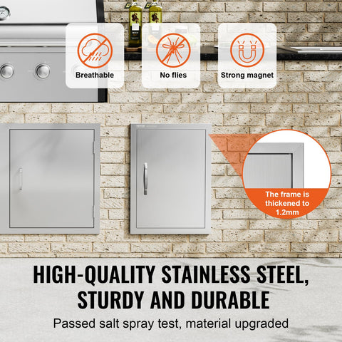 VEVOR left-right reversible door design eases mounting and use