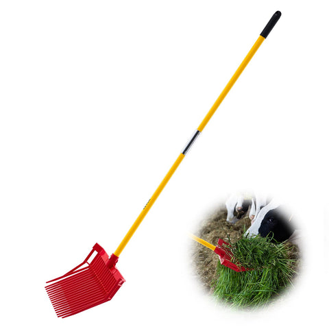 VEVOR manure fork with angled tines reduces spillage during loading