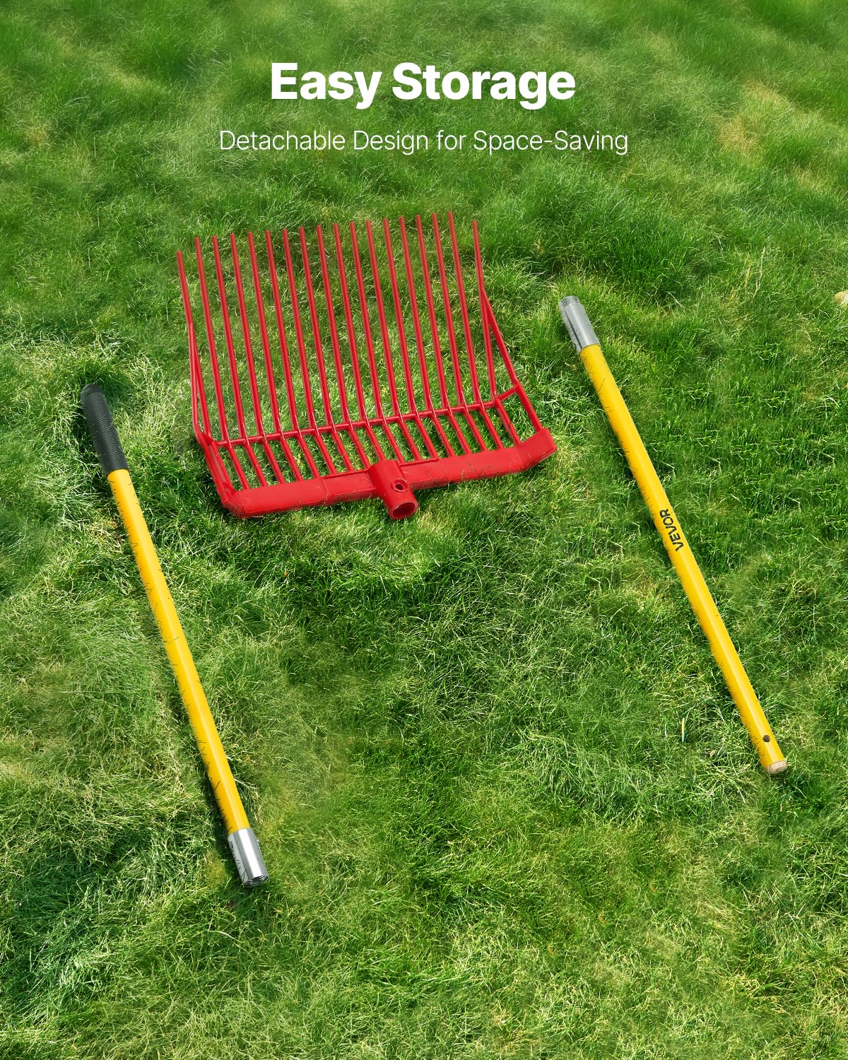 VEVOR durable plastic body supports heavy yard and farm tasks