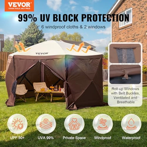 VEVOR mosquito netting blocks pests while you enjoy fresh air at the campsite.