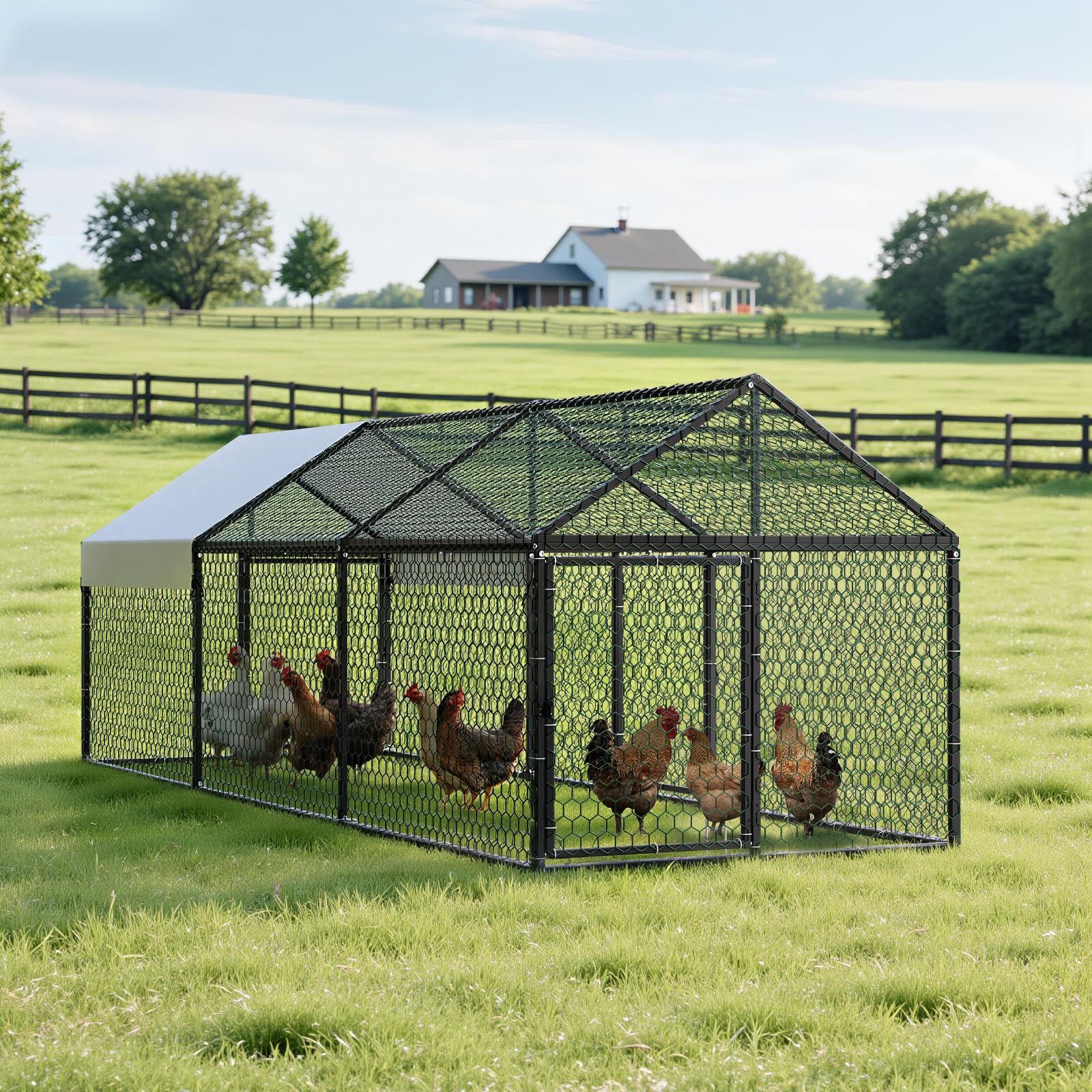 VEVOR versatile run suits chickens, ducks, rabbits, and more.