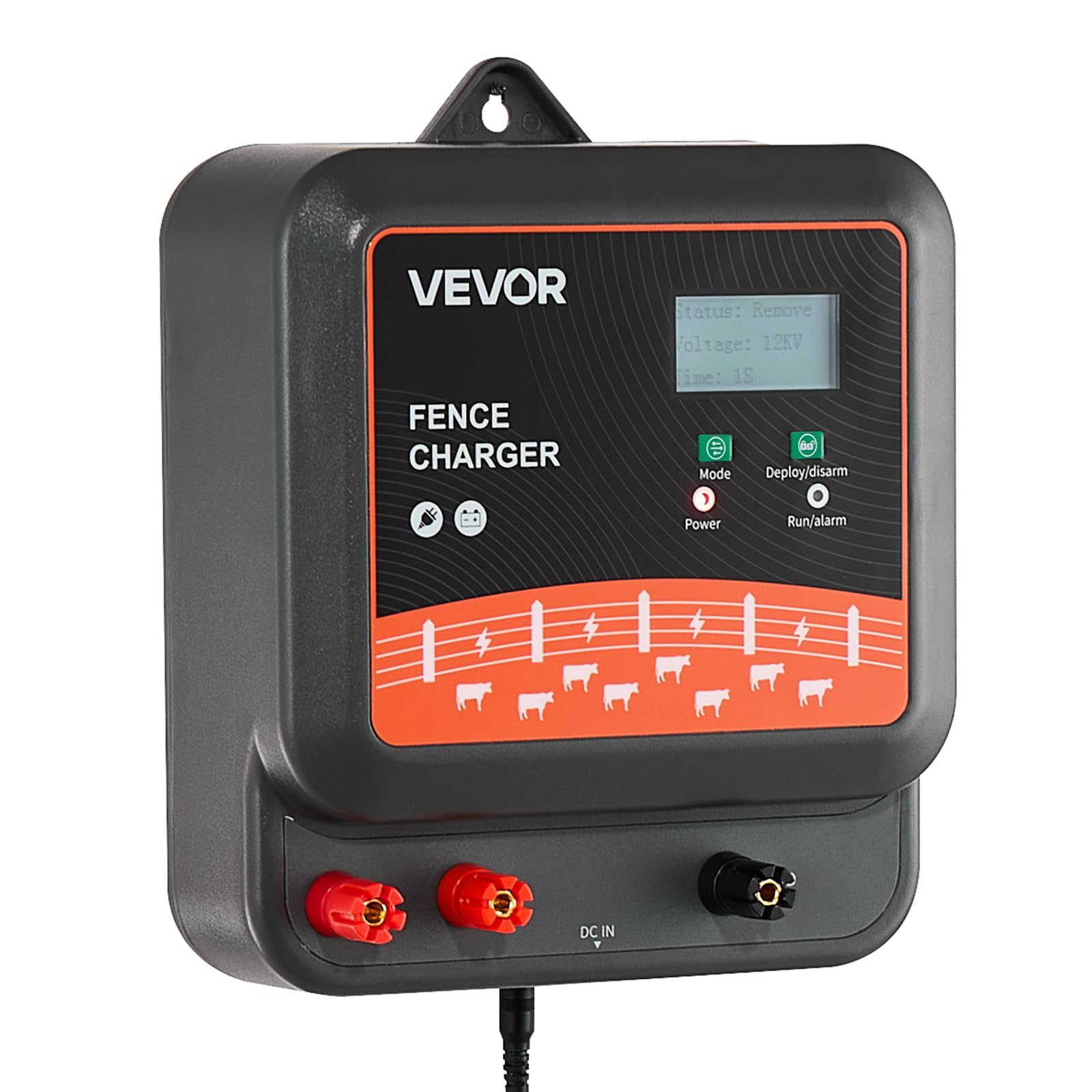 VEVOR alarm indicator image highlights quick alerts for fence faults and intrusions.