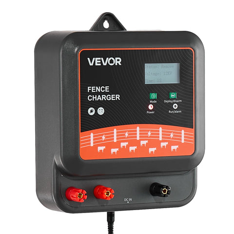 VEVOR alarm indicator image highlights quick alerts for fence faults and intrusions.