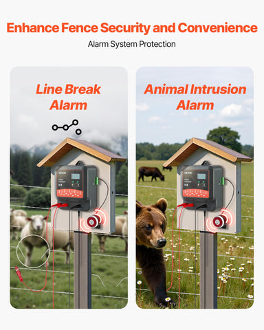 VEVOR fence charger installation kit demonstrates fast, simple setup on any farm.