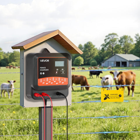 VEVOR weather-tested charger image highlights -40°F to 131°F operation.