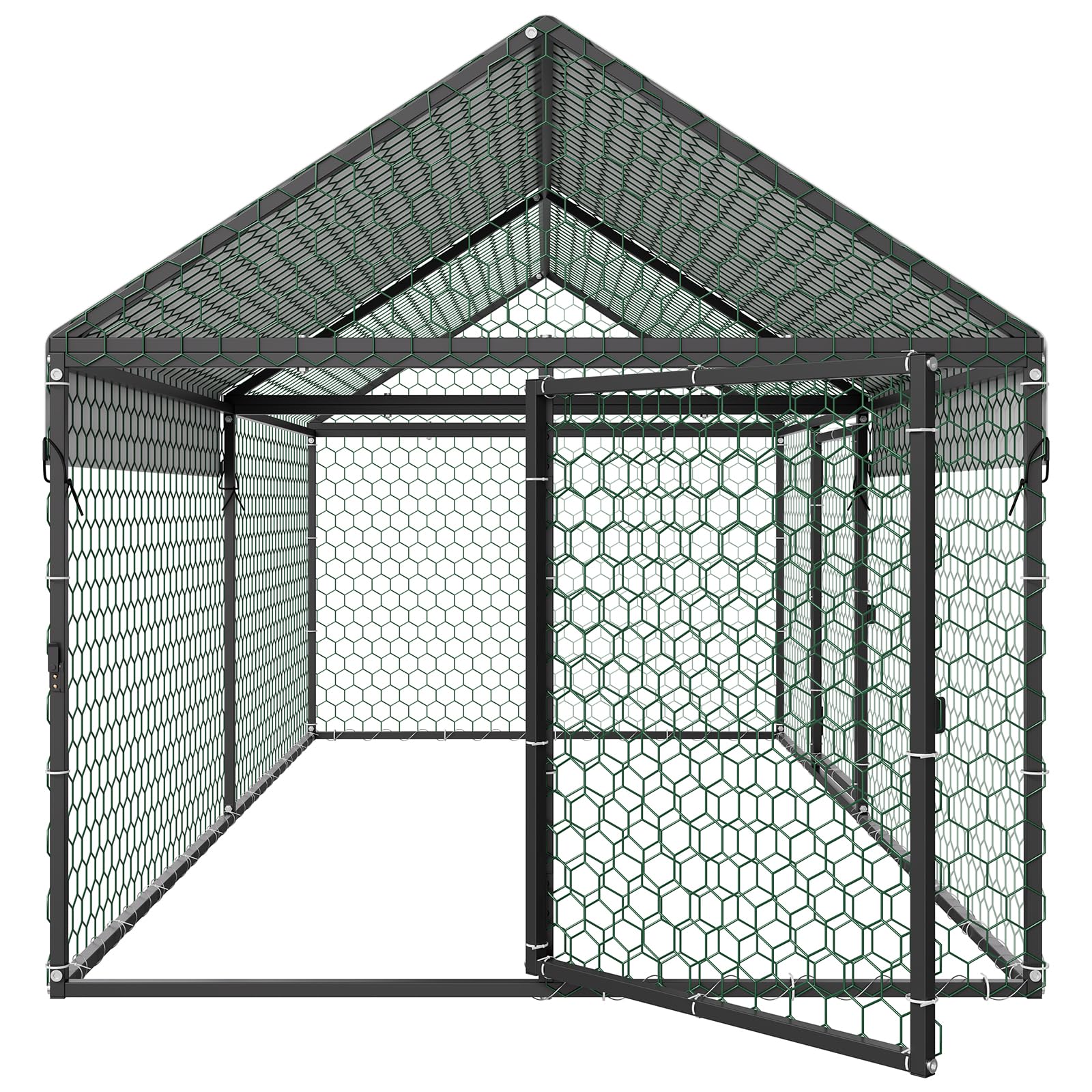 VEVOR nesting-box compatible coop for flexible housing.