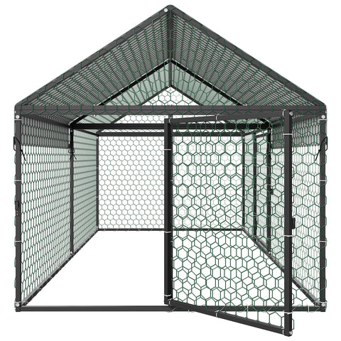 VEVOR nesting-box compatible coop for flexible housing.