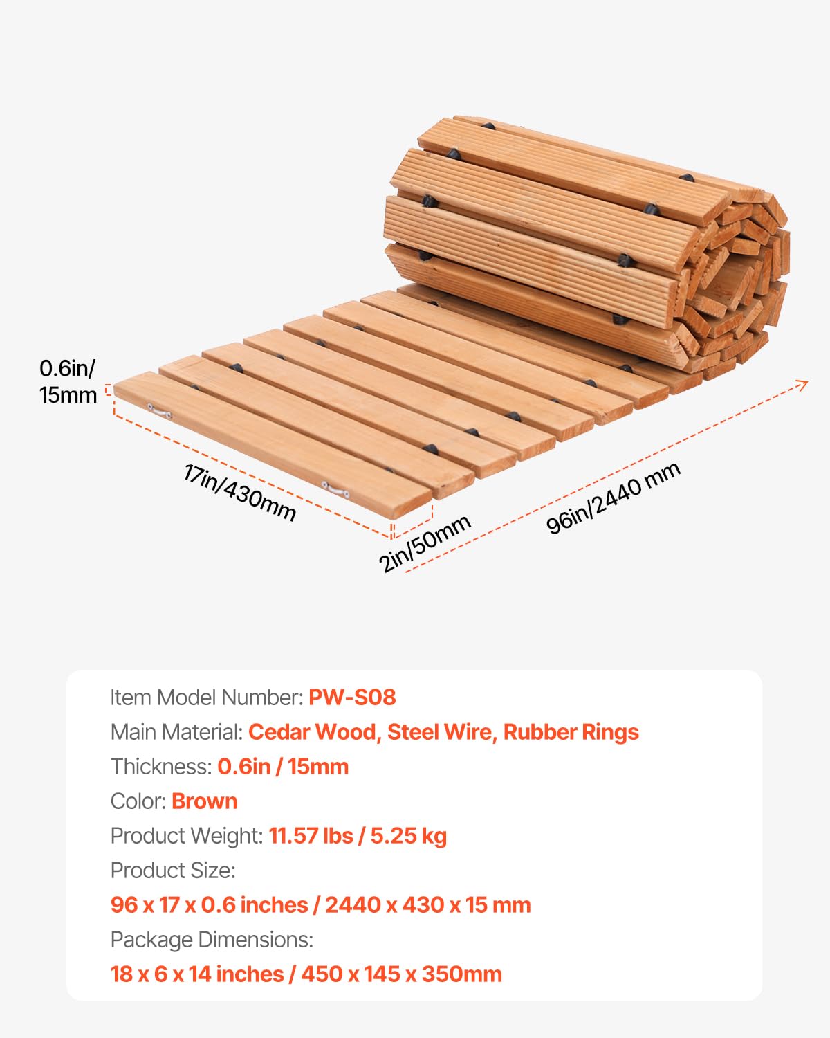 VEVOR non-slip surface reduces slips on wet grass or soil.