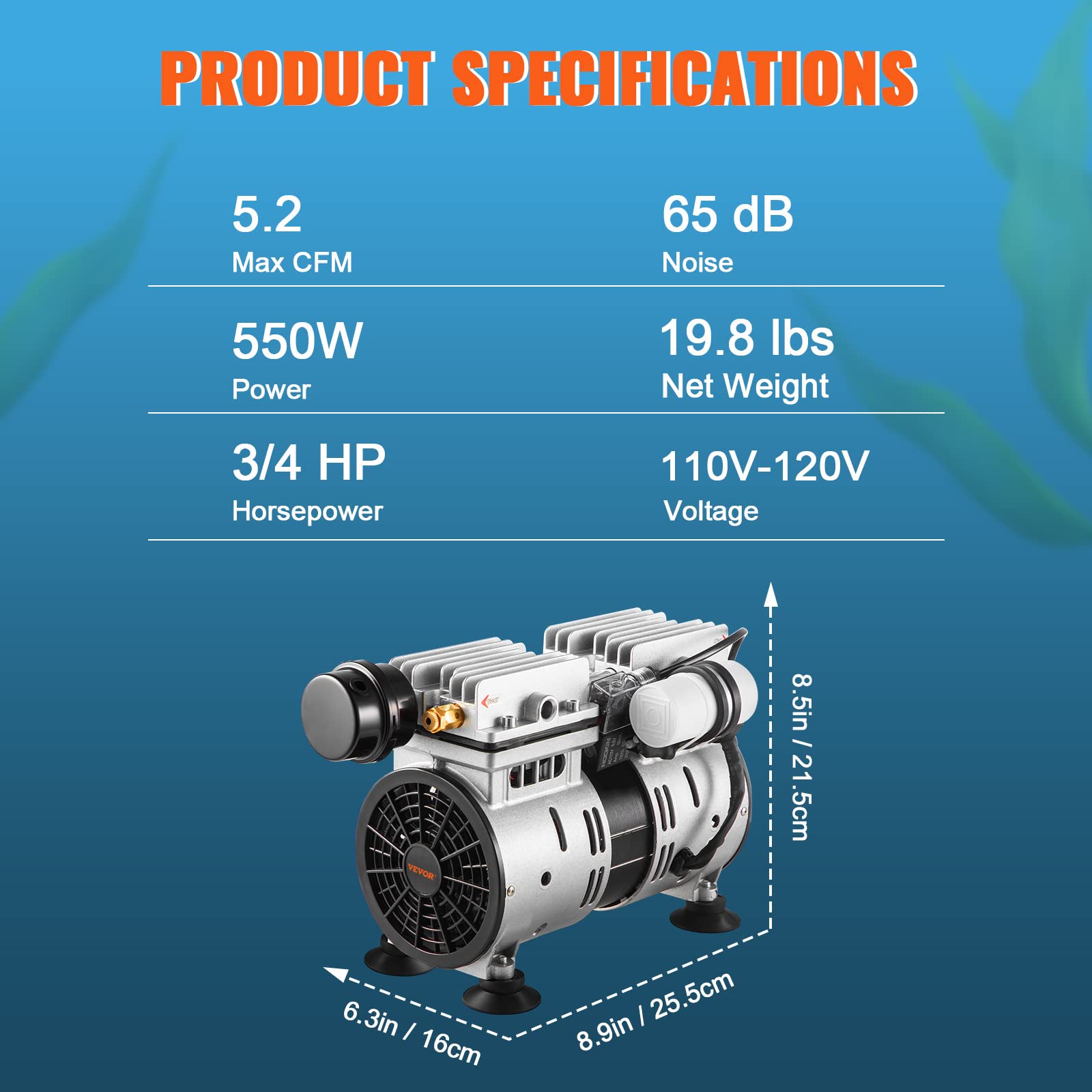 VEVOR OLF400D-140BS-A packaging includes timer and fittings