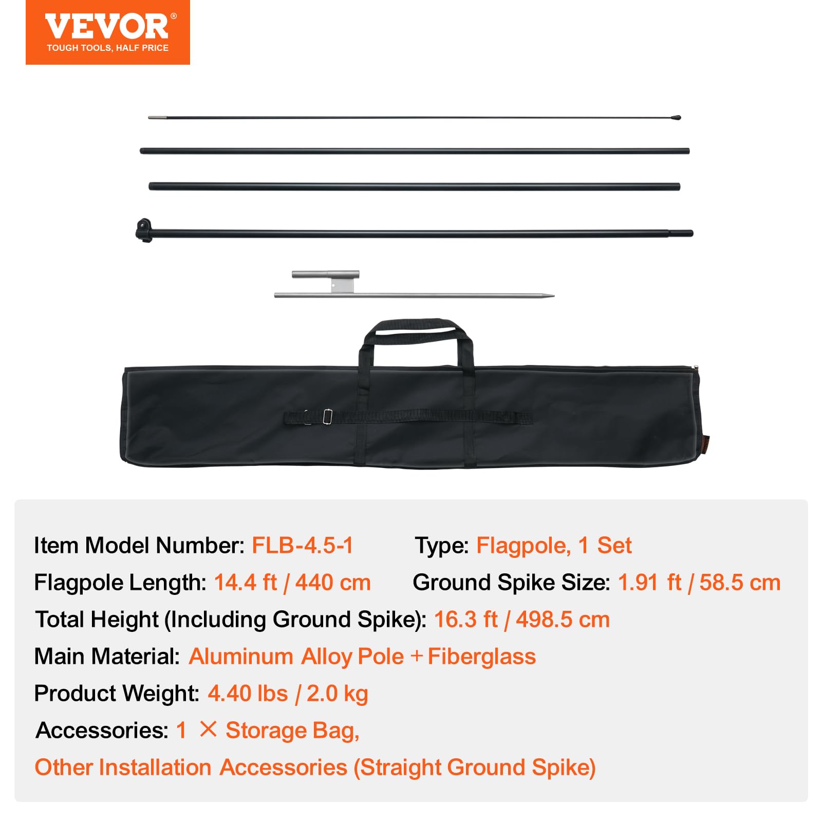 VEVOR outdoor advertising flag pole in use at an event or venue.