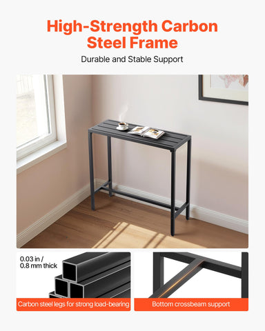 VEVOR sturdy metal frame provides stability for bottles and glasses