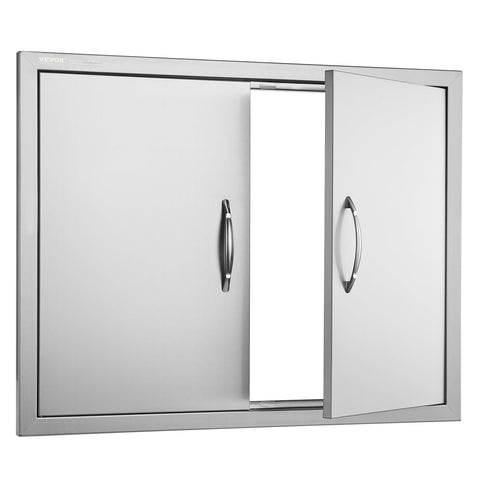 VEVOR durable stainless steel door resists weather and corrosion.