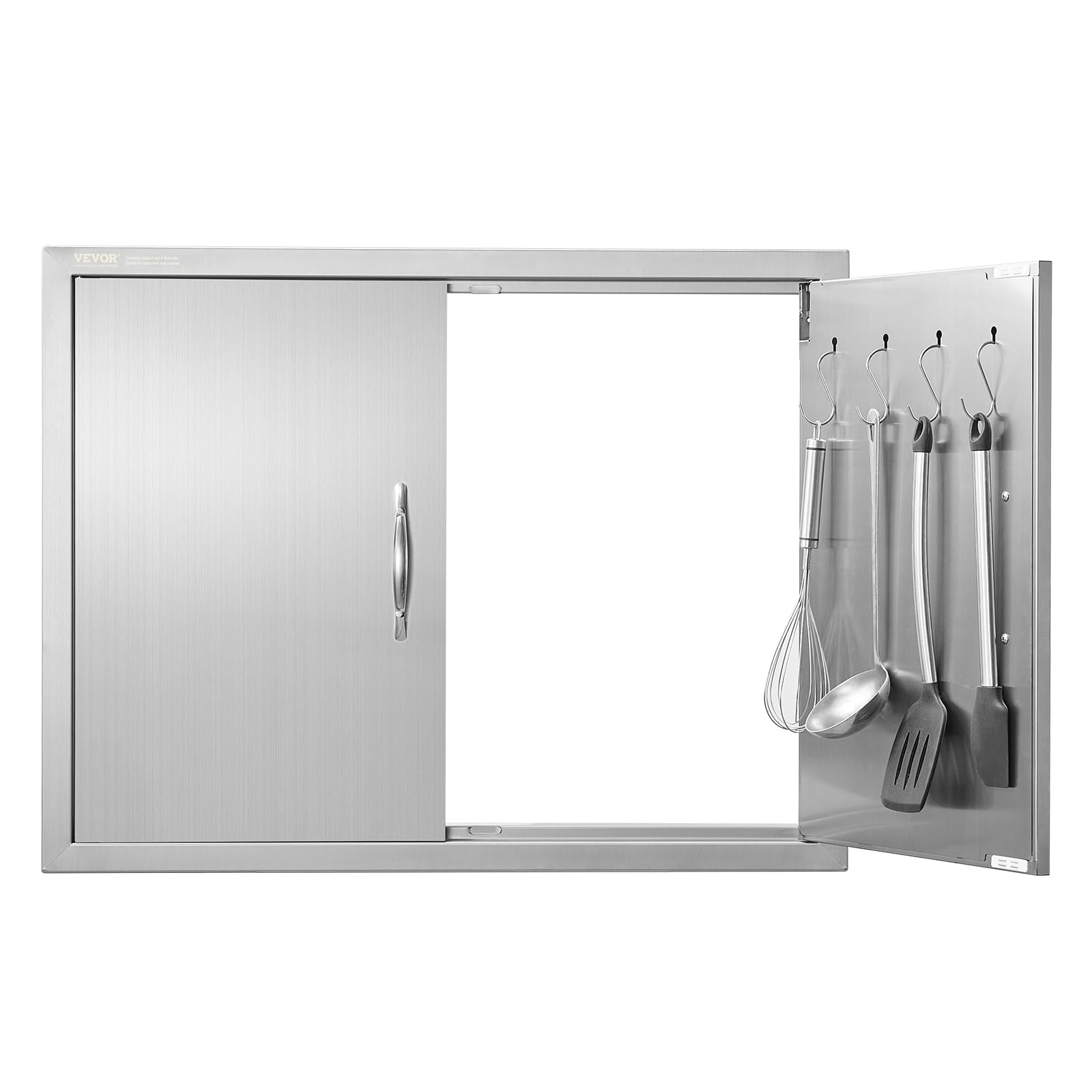 VEVOR outdoor kitchen access door front view shows durable stainless steel.