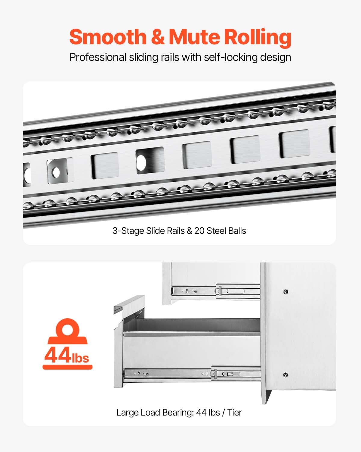 VEVOR seamless design seals interior and protects contents from weather